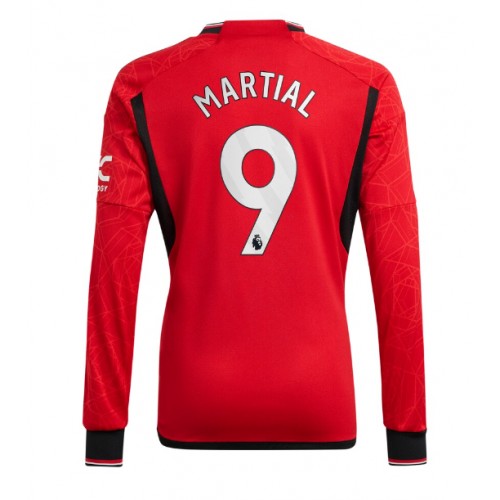 Moški Nogometni dresi Manchester United Anthony Martial #9 Domači 2023-24 Dolgi Rokav